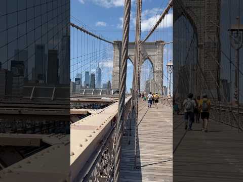 Stunning view of the Manhattan skyline and the Manhattan Bridge from the Brooklyn Bridge! #nyc