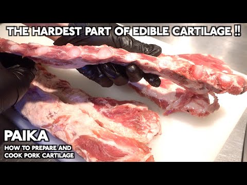 [The hardest part of edible cartilage !!] How to prepare and cook pork cartilage (paika)