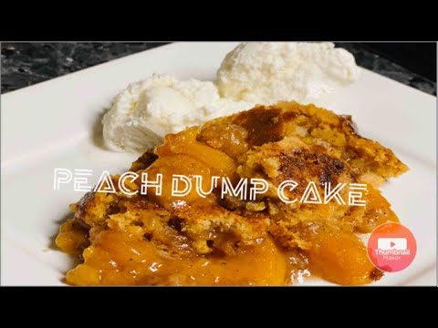 #dumpcakerecipe #dumpcake Dump cake recipe|Cook with me 2021|Peach cobbler dump cake|Easy dessert