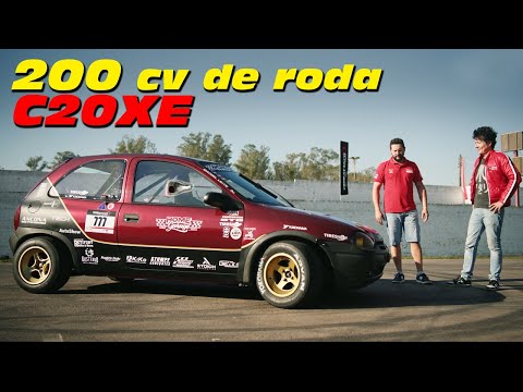 Corsa C20XE de pista by Home Garage: aspirado de 200 cv de roda no Autódromo de Guaporé!