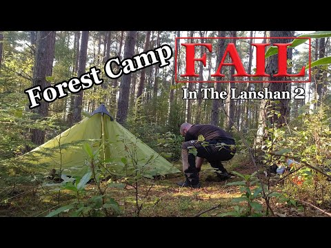 Wild Camping in a Forest | Lanshan Pro 2 FAIL