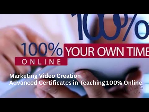 Marketing Video Creation: Revolutionising Education: Advanced Certificates in Teaching 100% Online