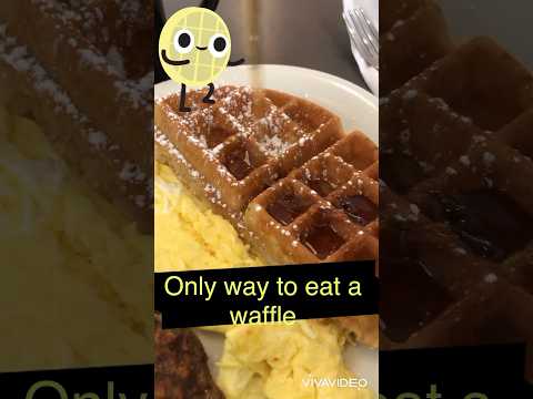 Eat your waffle like this! Way better! #waffle #monday #eatthis #trythis