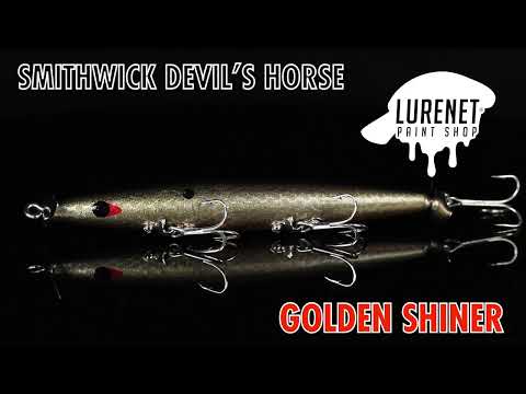 Smithwick Devil's Horse Golden Shiner - Lurenet Paint Shop (Custom Lures)