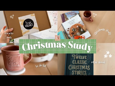 HOW WE ARE DOING CHRISTMAS SCHOOL | CHARACTER STUDY | HOMESCHOOL MIDDLE SCHOOL AND HIGH SCHOOL