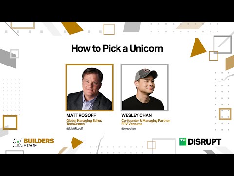 How to recognize a startup unicorn with FPV Ventures Co-Founder Wesley Chan | TC Disrupt24