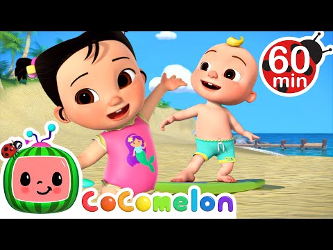 Cece & JJ's Fun Beach Day! | CoComelon Kids Songs & Nursery Rhymes