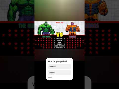 The Hulk vs. Thanos Rank Up