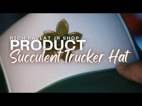 Succulent Trucker Hat #printify #printifytips #printifyreview #pod #printondemand #podprintify