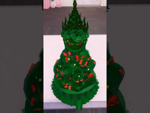 VERY requested Xmas tree makeup #roblox #dresstoimpress #dti #viral #dresstoimpressroblox #edit