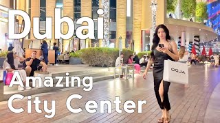 Dubai [4k] Amazing City Center, Downtown Dubai Walking Tour 🇦🇪