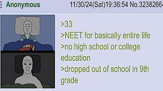 4chan Greentexts : 33 Year Old NEET Realizes He's Cooked...