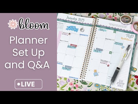 2025 Planner Set Up and Q&A | Easy tips for prepping your planner for the new year