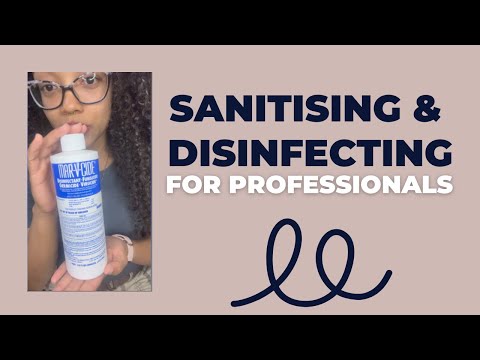 Sanitising & Disinfecting for Professionals in Haircare | Curli Beauti