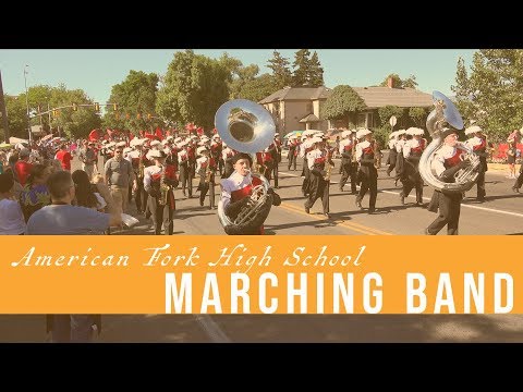 American Fork HS Marching Band - Steel Days Parade