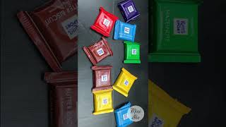 Miniature Food, Ritter Sport Mini Chocolate Mix (No Music) #minifood #chocolate #rittersport