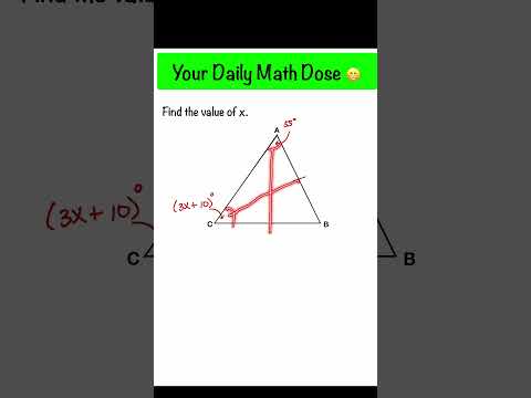 Isosceles Triangle And Algebra | Geometry