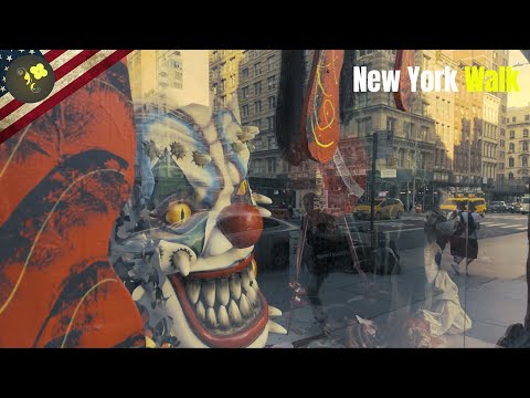 New York City Walking Tour - 4K - Exploring Money making district Downtown ,