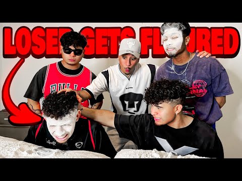 FLOUR CHALLENGE w LOS BOYZ!!! (THEY TRY TO FIGHT ME)