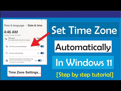 How to Set Time Zone Automatically Windows 11