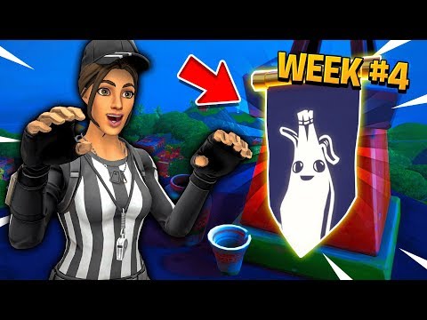 *WEEK 4* SECRET BANNER LOCATION! - Fortnite Battle Royale!