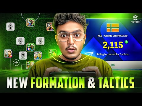 This New Formation Tactics Will Take you to Top 🧠💯in eFootball Mobile #efootball #formation