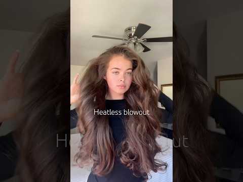 first heatless blowout!! #heatlesshairstyle #heatlesscurls #heatlesscurlstutorial #hairtutorial