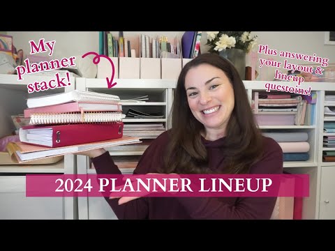 Planner Lineup! | My 2024 Planner System & Stack | Answering your planner stack & layout questions!