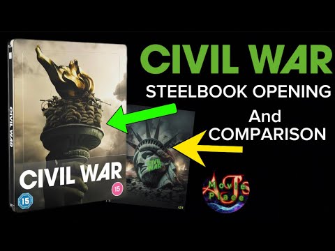 Opening CIVIL WAR (2024) Blu-ray 4K Steelbook Opening. Unboxing. And Comparison.