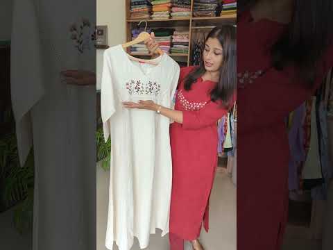 Pure Cotton A-line Kurti