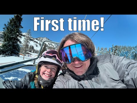 Learning To Ski! Kalia and Kyler’s First Time!