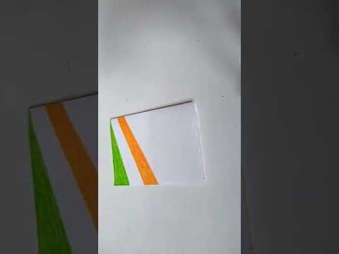 {last minute} independence day card idea 2022/tricolour handmadecard making #shorts #independenceday