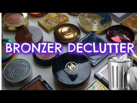 Huge Bronzer Declutter Over 50% Gone!!! 2019