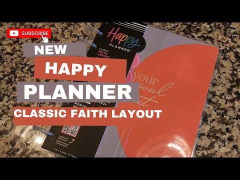 Happy Planner Review| 2024 Peony & Sky Faith Happy Planner - Classic Faith Layout - 12 Month