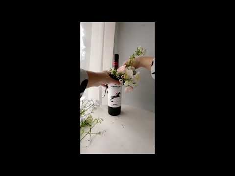 Wine Bottle Flower Arrangements #shorts