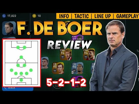 F. DE BOER 5212 MANAGER REVIEW | NEW NETHERLANDS MANAGER | PES 2021 MOBILE