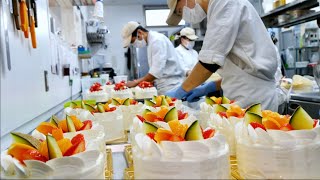 Cake baking starts early in the morning! Cake shop kitchen overflowing with sweet aroma