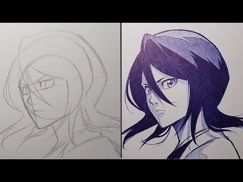 How To Draw Kuchiki Rukia Step By Step - [Bleach]