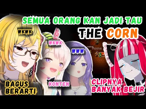 Dari DEWI BULAN Jiko Sambil Makan, Sampai Bahas OLLIE Rame Clip CORN Nya ..【Holo ID | Clip】