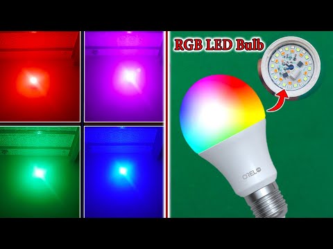 How To Make Multi Color LED Bulb At Home | Multicolor LED Bulb 7 In 1 Color LED Bulb | RGB LED Bulb