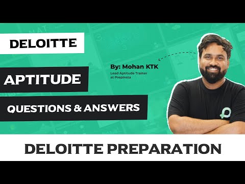 Deloitte Aptitude Questions and Answers 2024 | Deloitte Aptitude Test 2024