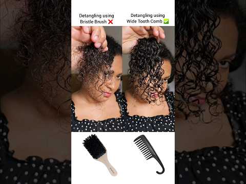 Detangling Hair Tool Comparison #curls #haircare #curlyhair #frizzfree #hairtips #hair #curlygirl