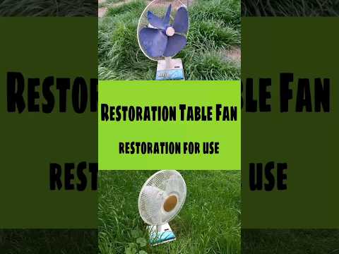 Restoration Old & Rusty Table fan | 25 years old fan #restoration #repair