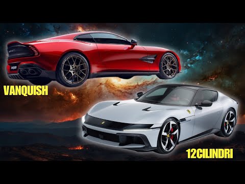 🤯 Vanquish vs 12Cilindri (2025) #astonmartin #ferrari #automobile #4k