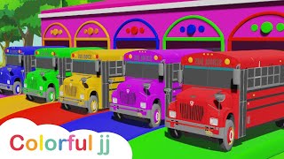 Color Balls & Sing a Song! | Wheels On the Bus, Ten in the Bed | Colorful jj