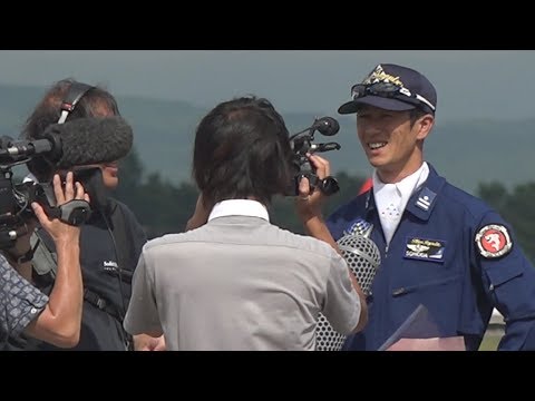 千歳基地航空祭2017 ブルーインパルス無線付 園田さんラストで1番機トラブル