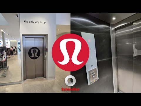 Cool Schindler 3300 MRL traction lift at Lululemon, Covent Garden, London ENG