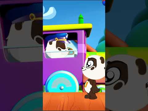 Train Learn Color Song - #nurseryrhymes #fingerfamily #kidssongs #Shorts