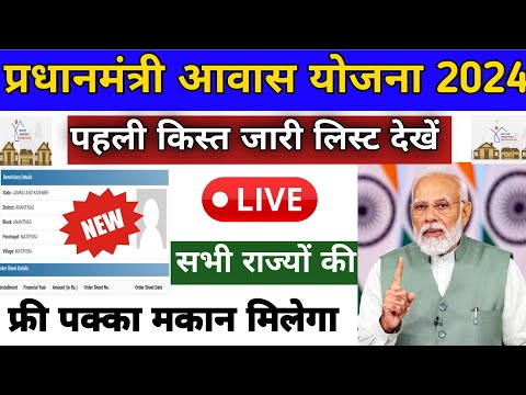 प्रधानमंत्री आवास योजना सूची 2024-2025 | Pm Awas Yojana Latest List 2024-2025 | Pm awas Yojana 2024