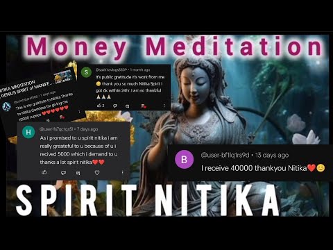 NITIKA MEDITATION | GENIUS SPIRIT of MANIFESTATION WEALTH & ABUNDANCE | "NITIKA MAGIC BEGINS NOW"|